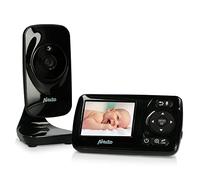 Alecto DVM71BK - Vigilabebés con cámara con Pantalla a Color de 2,4 Pulgadas, Monitor de bebé, cámara de vigilancia Digital con Alcance de 300 m, Color Negro