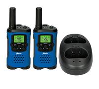 Alecto FR-175BW - Juego de Dos radios bidireccionales, Alcance de hasta 7 kilómetros, Azul/Negro