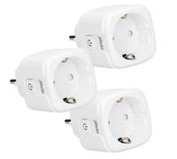 Alecto, Pack de 3 Enchufes Inteligentes Wi-Fi 16A 3680W con Medidor de Consumo