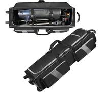 Aleemin Bolsa telescópica acolchada con ruedas que absorbe los golpes, funda para telescopio rodante de 40 pulgadas con gran capacidad, bolsa de viaje para telescopio con múltiples bolsillos para