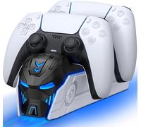 ALEEMTRY Cargador Mando PS5, Dual Accesorios ps5 Mando Cargador con Apariencia Genial para Mando ps5, Cargador para Playstation 5 Mando/Edge Mando