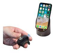 ALEENFOON Raton de Aire Inalambrico, 2.4 G+BLT Ratón Anillo de Dedo para Presentaciones en Conferencias, Controlar Aplicaciones Móviles, Sistemas de Información de Vehículos,para PC, Android,Mac
