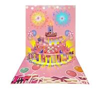 ALEENFOON Tarjetas de cumpleaños, Tarjetas de feliz cumpleaños emergentes en 3D con música, luz, velas y fuegos artificiales, regalos de cumpleaños para mujeres, hombres, amigos y niños