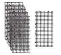 ALEGI 12 separadores de pecera de acuario de plástico, caja de huevos, filtro de acuario, bandeja inferior, tabla de aislamiento de rejilla, separador de paneles de red (S, 12 unidades, negro)