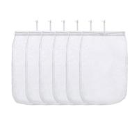ALEGI Bolsa de filtro pequeña para acuario, extra fina, reutilizable de 180 micras con cordón para filtro de resinas extrafinas (12 x 8 pulgadas (paquete de 6))