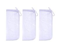 Alegi Bolsa de Medios de Filtro de Acuario Extra Fina, Reutilizable 180 micras, Bolsas de Malla con cordón pequeño para Filtro de resinas Muy Finas.