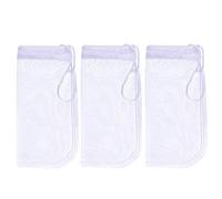 Alegi Bolsa de Medios de Filtro de Acuario Extra Fina, Reutilizable 180 micras, Bolsas de Malla con cordón pequeño para Filtro de resinas Muy Finas.