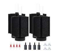 ALEGI Filtro de esponja biológica para acuario con medios de cerámica para acuarios claros y silenciosos para pecera pequeña de camarones Betta (10-40 galones, 4 unidades)