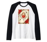 Alegoría del Amor Vintage Art Nouveau Romance Camiseta Manga Raglan