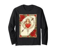 Alegoría del Amor Vintage Art Nouveau Romance Manga Larga