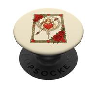 Alegoría del Amor Vintage Art Nouveau Romance PopSockets PopGrip Adhesivo