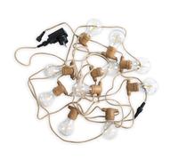 Alegra-Guirnalda luminosa de exterior, 10 luces LED, 5 m, conexión de yute New Garden