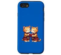Alegre caprichosa naranja gatitos lectura quema poemas nocturnos Carcasa para iPhone SE (2020) / 7 / 8