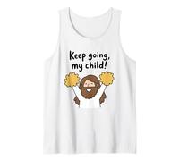Alegre Jesús Aliento KeepGoing My Child Camiseta sin Mangas