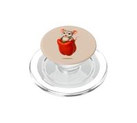 Alegre ratón Saltando Saco - Divertido diseño de Animales Deportivos PopSockets PopGrip para MagSafe