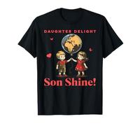 Alegría de Hija Brillo de Hijo Amor Familiar Total Camiseta