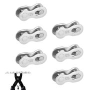 Alegría de la cadena de bicicletas: conector de enlace rápido, clip de cadena de bicicleta, enlace de repuesto de acero | Alegría de cadena con acabado resistente a la oxidación y mecanismo de bloqueo