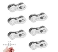 Alegría de la cadena de bicicletas: kit de reparación de enlace, clip de conector de bicicleta, segmento de bloqueo a presión | Alegría de cadena pesada con diseño de liberación fácil y fuerte p