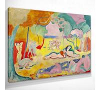 Alegría de vivir Matisse, gran cuadro impreso en lienzo de alta calidad, bellas artes, enmarcado listo para colgar bsa39-115x80 cm