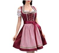 Alegría Festiva: Vestido Bohemio para el Festival de la para Mujer, Conjunto de Top Corto de Encaje y Falda Midi fluida para Oktoberfest, Halloween y Traje De Cosplay De Zatanna