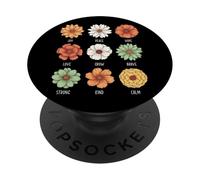 Alegría Paz Esperanza Amor Crecer Valiente Fuerte Amable Calma PopSockets PopGrip Adhesivo