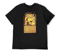 Aleister Crowley Stele of Revealing Pagan Occult Thelema Magick Satan Men's T-Shirt Unisex Black Cotton Print tee Shirts M