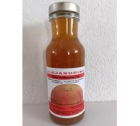 ALEJANDRINO Zumo Natural Manzana Fuji 750 cl cien por cien exprimida; Sin aditivos añadidos; sin agua añadida; sin azucares añadidos; apto y producto para veganos y sin gluten. 3 botellas 75 cl.