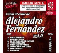 Alejandro Fernandez - Karaoke Latin Stars 5