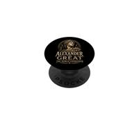 Alejandro Magno El Conquistador Mundial PopSockets PopGrip Adhesivo