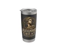 Alejandro Magno El Conquistador Mundial Vaso térmico de acero inoxidable de doble pared