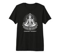 Alejandro Magno en Zen Lotus Posición Conquista a ti Mismo Camiseta Premium