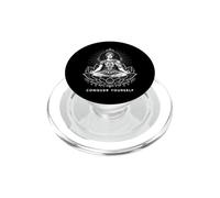 Alejandro Magno en Zen Lotus Posición Conquista a ti Mismo PopSockets PopGrip para MagSafe