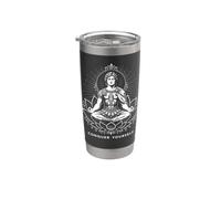 Alejandro Magno en Zen Lotus Posición Conquista a ti mismo Vaso térmico de acero inoxidable de doble pared