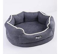 ALEjon Acogedora Cama para Perros de Espuma viscoelástica de Invierno, Impermeable, con Funda extraíble, Ideal para Cachorros Grandes, sofá Perrera Suave y cálido (55 cm)