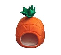 ALEjon Cama calmante para Perros Cama para Mascotas Perrera Creativa Nido para Gatos Fruta para Perros Cama de algodón con piña Productos cálidos para Mascotas Casa Plegable para Perros Colchoneta