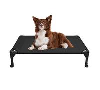 ALEjon Cama elevada refrescante para Perros: Cuna elevada portátil para Mascotas con Malla Lavable y Transpirable, pies de Goma Antideslizantes para Uso en Interiores y Exteriores, Paquete de Gran