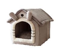 ALEjon Cama para Perros Calmante Cama para Mascotas Cama para Gatos Blanca De Felpa Larga Y Suave Cama Redonda para Gatos Casa Redonda Cama para Perros para Perros Pequeños Gatos Nido Colchón para