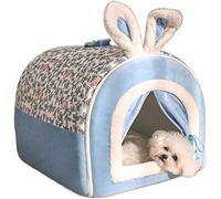 ALEjon Cama para Perros Calmante Cama para Mascotas Color Tienda para Mascotas Cama Cueva Impresión Cama para Casa para Gatos Nido para Gatos Cómoda Cama para Perros Triangular Autocalentable