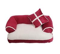 ALEjon Cama para Perros Calmante Cama para Mascotas cómoda y de Lujo Sofá Cama para Perros cálida Casa para Cachorros Perrera Acogedor Nido para Gatos Estera para Dormir Cojín Colchoneta para