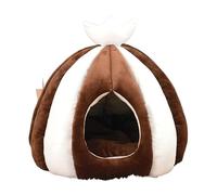 ALEjon Cama para Perros Calmante Cama para Mascotas Tienda para Mascotas Cama Cueva Impresión Cama para Casa para Gatos Nido para Gatos Cómoda Cama para Perros Triangular Autocalentable Colchoneta