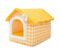 ALEjon Cama para Perros Calmante Casa para Mascotas Cama para Dormir Plegable Nido para Gatos Cálido Cama para Perrera Gatito Cueva Sofá Estera para Cachorros Todas Las Estaciones Casa Universal para