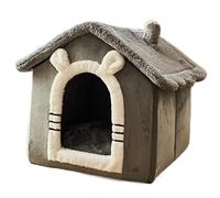 ALEjon Cama para Perros Calmante Casa para Mascotas Cama para Dormir Plegable Nido para Gatos Cálido Cama para Perrera Gatito Cueva Sofá Estera para Cachorros Todas Las Estaciones Casa Universal para