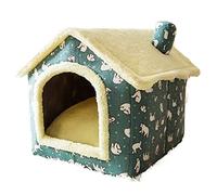 ALEjon Cama para Perros Calmante Casa para Mascotas Cama para Dormir Plegable Nido para Gatos Cálido Cama para Perrera Gatito Cueva Sofá Estera para Cachorros Todas Las Estaciones Casa Universal para