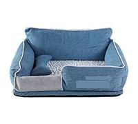 ALEjon Cama para Perros Cama para Mascotas Camas para Perros Cama para Cachorros De Algodón para Dormir Cálida Tela Oxford Desmontable Lavable Perrera Nido para Gatos Fondo Colchón Impermeable para