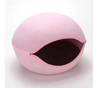 ALEjon Huevos Nido para Gatos, Casas Cuevas para Gatos cálidas con Forma de Huevo, Lindos Suministros para Mascotas (Color: Rosa)