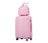 ALEjon Maleta con Ruedas Rosa: Maleta con Ruedas para Estudiantes de 20" con Lindo diseño, Rueda Universal y Cerradura de combinación