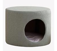 ALEjon Reposapiés Redondo para Cama de Gato, cómoda Cueva para casa de Gato, para Gatitos/Mascotas pequeñas/Perritos/conejitos/Conejos, (Estilo: Estilo 4)