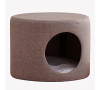 ALEjon Reposapiés Redondo para Cama de Gato, cómoda Cueva para casa de Gato, para Gatitos/Mascotas pequeñas/Perritos/conejitos/Conejos, (Estilo: Estilo 2)