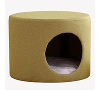 ALEjon Reposapiés Redondo para Cama de Gato, cómoda Cueva para casa de Gato, para Gatitos/Mascotas pequeñas/Perritos/conejitos/Conejos, (Estilo: Estilo 1)