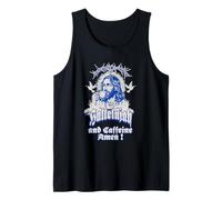 Aleluya y cafeína Amén Amado café Iglesia con Texto en alemán Camiseta sin Mangas